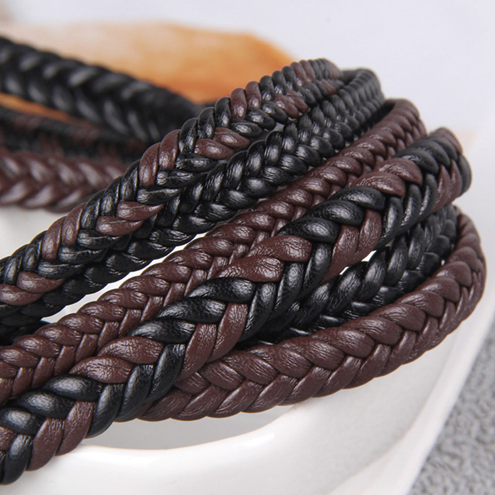 Patent Leather Oxford - 2meters PU Leather Cord 6mm/8mm Flat
