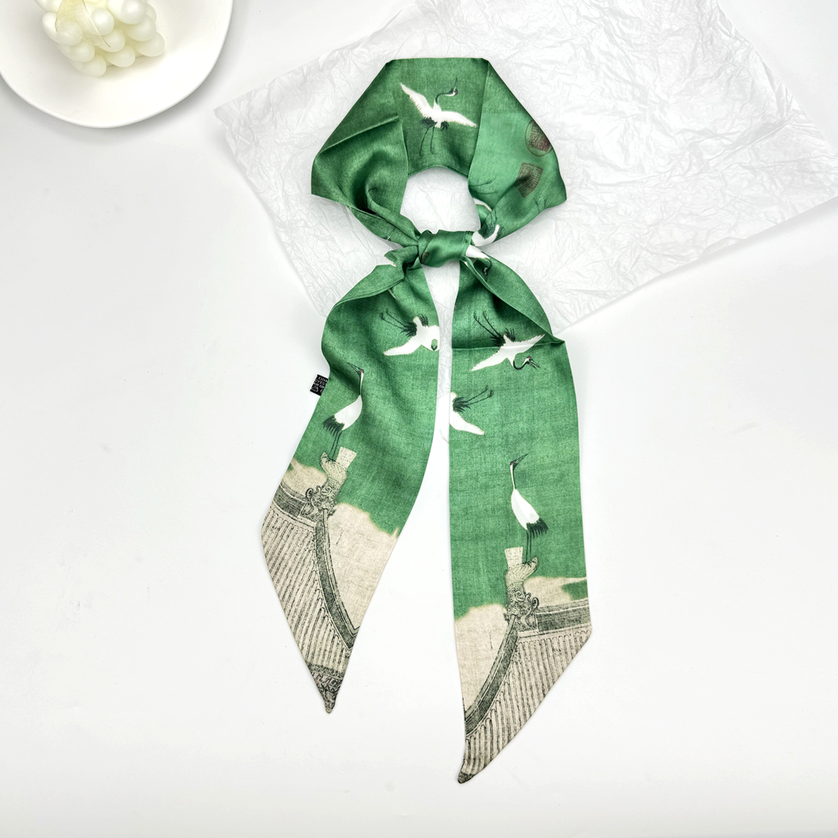 Silk Tie Woven - New Ribbon Silk Long Scarf Women