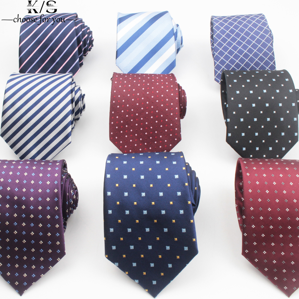 Men's Tie 8cm Stripe Dot Neckt - đánh giá và giá Men Formal Wear Red