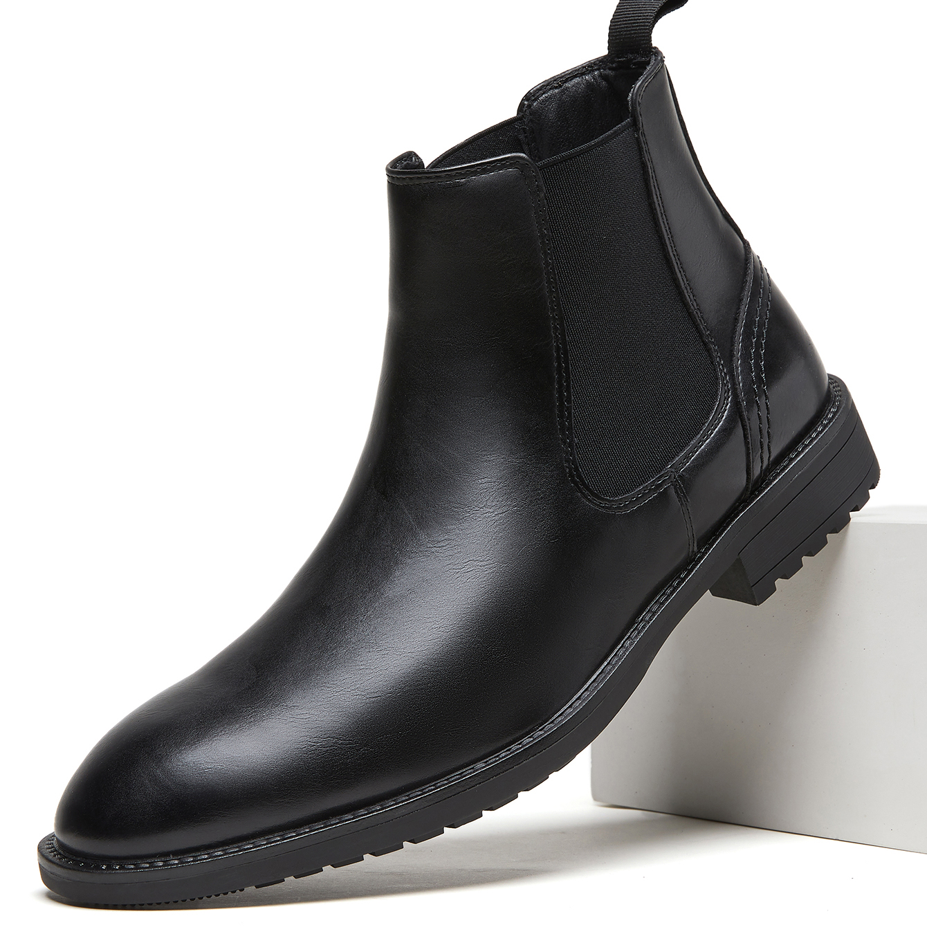 Men Leather Chelsea Boots Slip - đánh giá và giá Men'S Formal Style