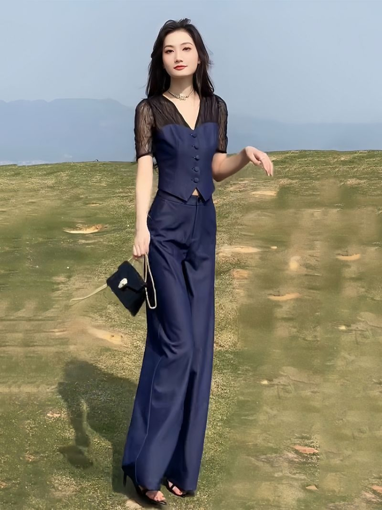 Wide Leg Women's Pants Two Pie - đánh giá và giá Men'S Formal Style