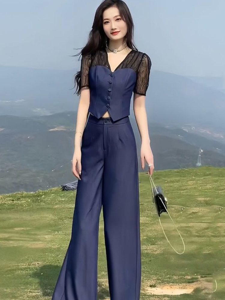 Wide Leg Women's Pants Two Pie - đánh giá và giá Men'S Formal Style