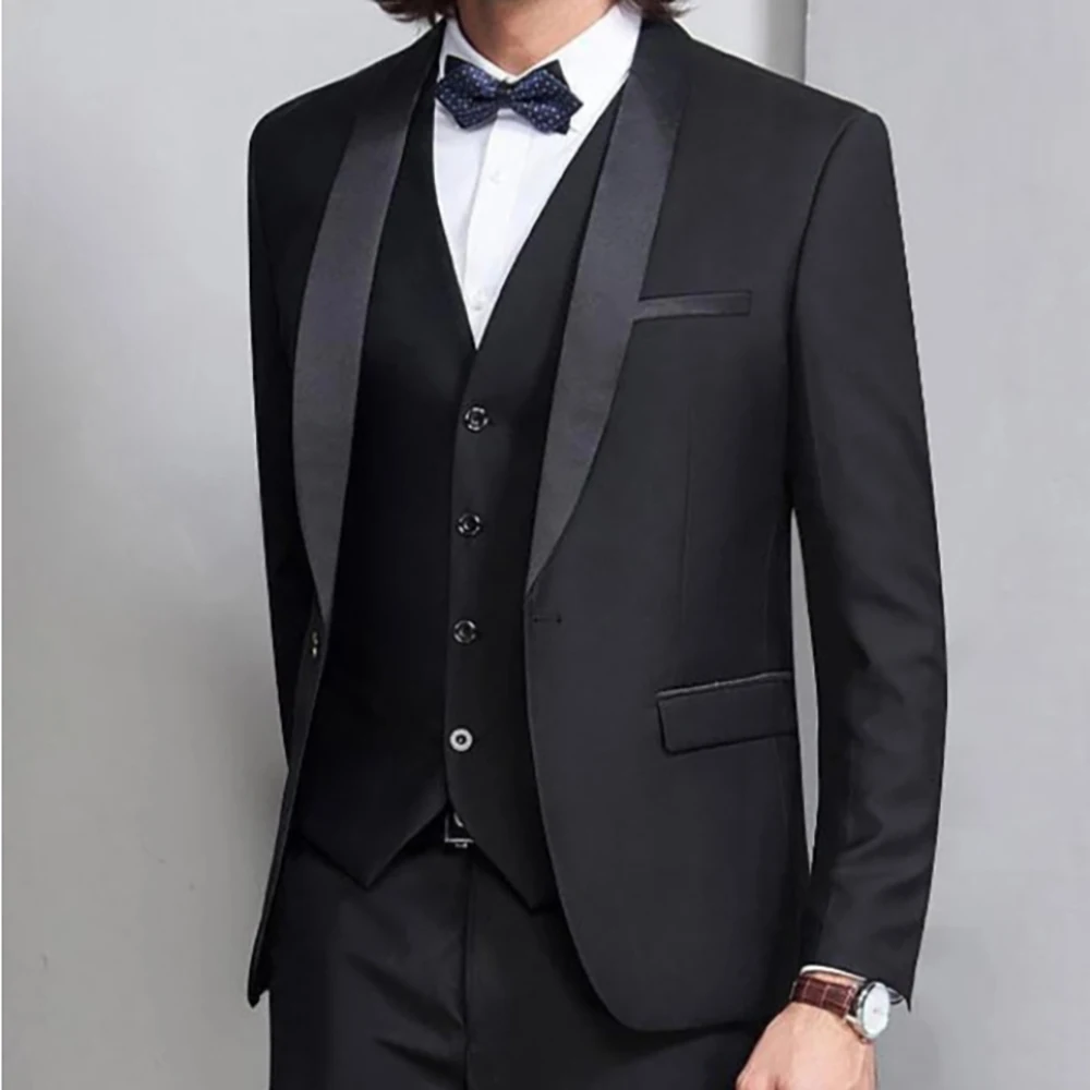 Black Fashion Peaked Collar Sh - đánh giá và giá Men Formal Wear For Dinner