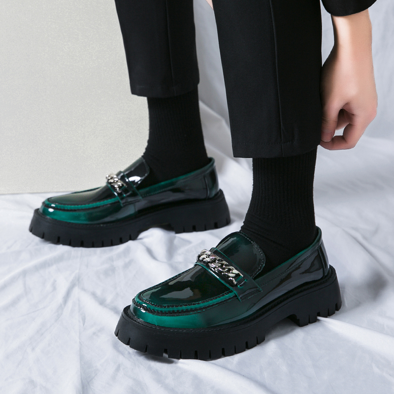 STRONGSHEN Men Leather Casual  - đánh giá và giá Patent Leather Oxford