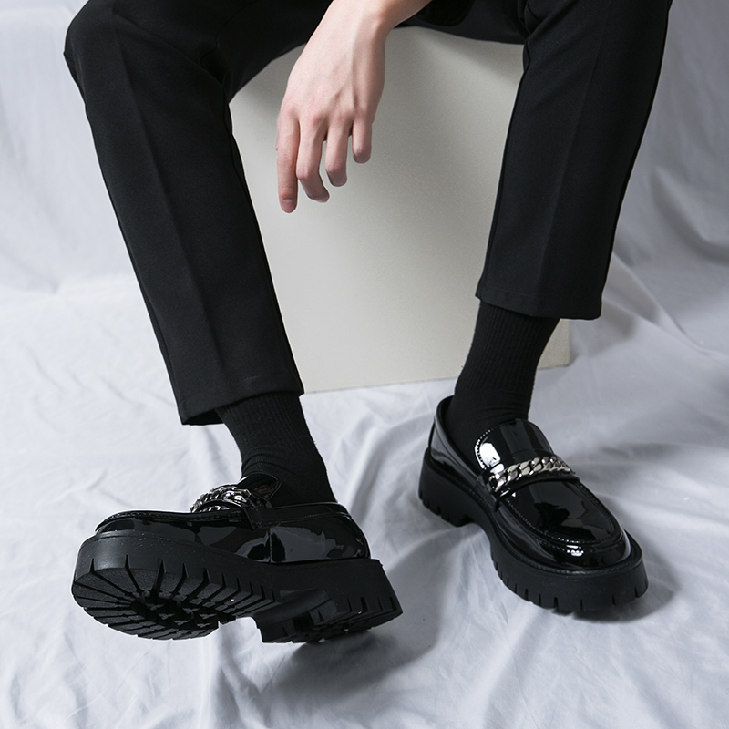 STRONGSHEN Men Leather Casual  - đánh giá và giá Patent Leather Oxford