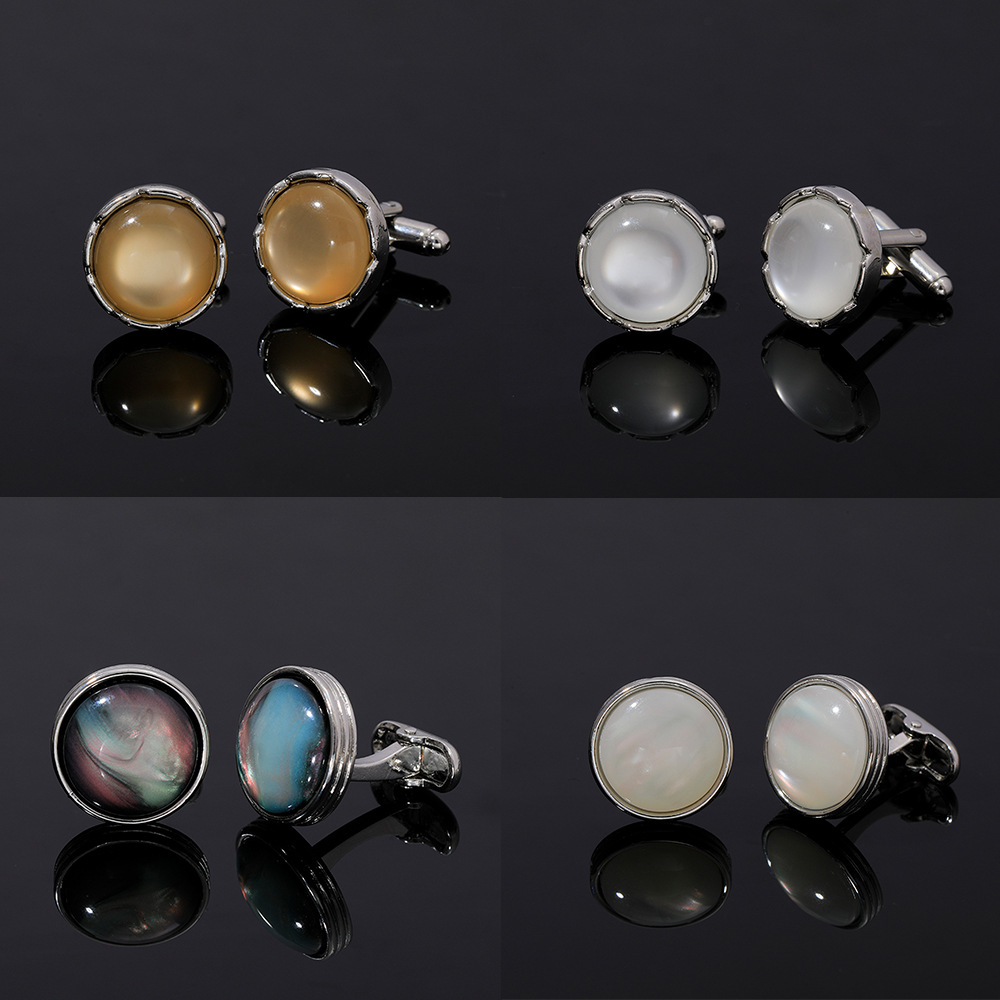 Round Crystal Cufflinks for Me - đánh giá và giá Men'S Formal Style