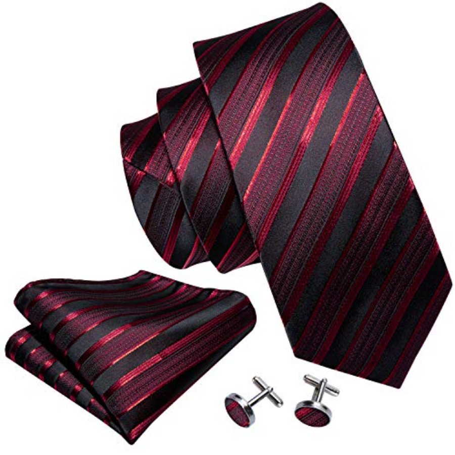 Tie Sets for Men Silk Stripe N - đánh giá và giá Silk Tie Woven