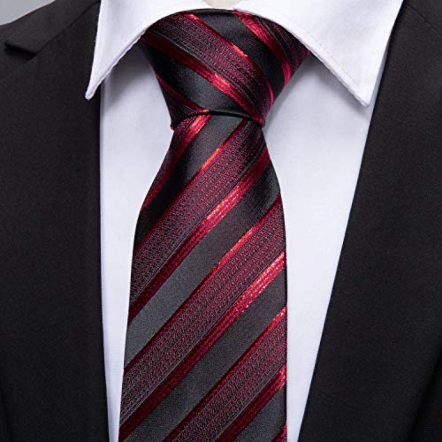Tie Sets for Men Silk Stripe N - đánh giá và giá Silk Tie Woven