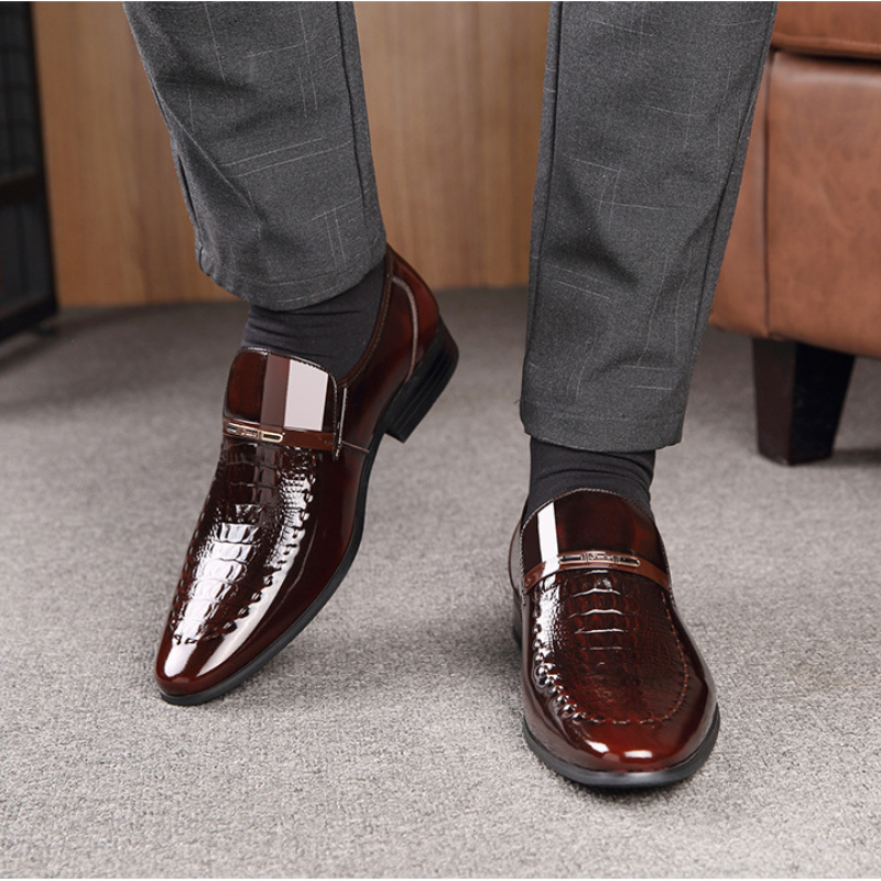 Men Leather Shoes Patent Leath - đánh giá và giá Patent Leather Oxford