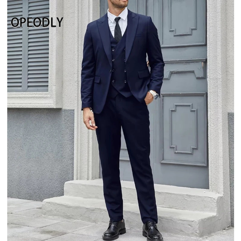 OPEODLY Men 3 Piece Suit Slim  - đánh giá và giá Men Formal Wear For Dinner