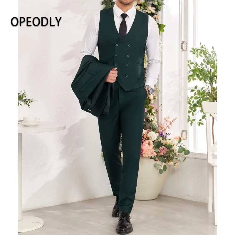 OPEODLY Men 3 Piece Suit Slim  - đánh giá và giá Men Formal Wear For Dinner