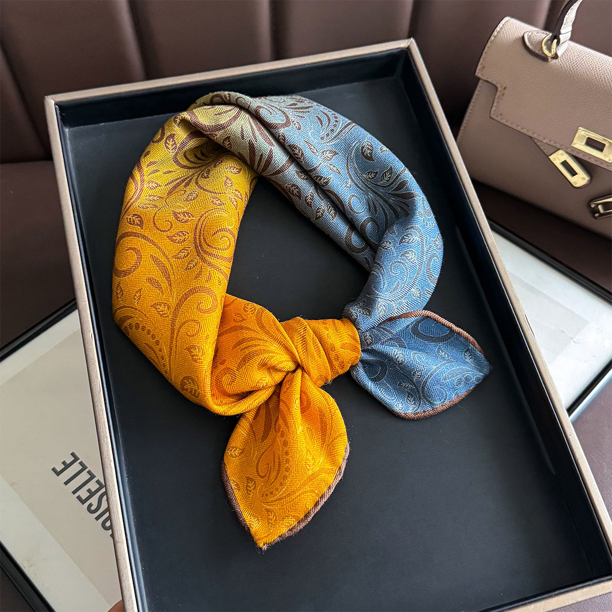 82% Wool 18% Real Silk Scarf N - đánh giá và giá Silk Tie Woven