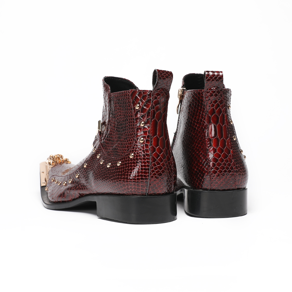 Fashion Metal Pointed Toe Genu - đánh giá và giá Men'S Formal Style