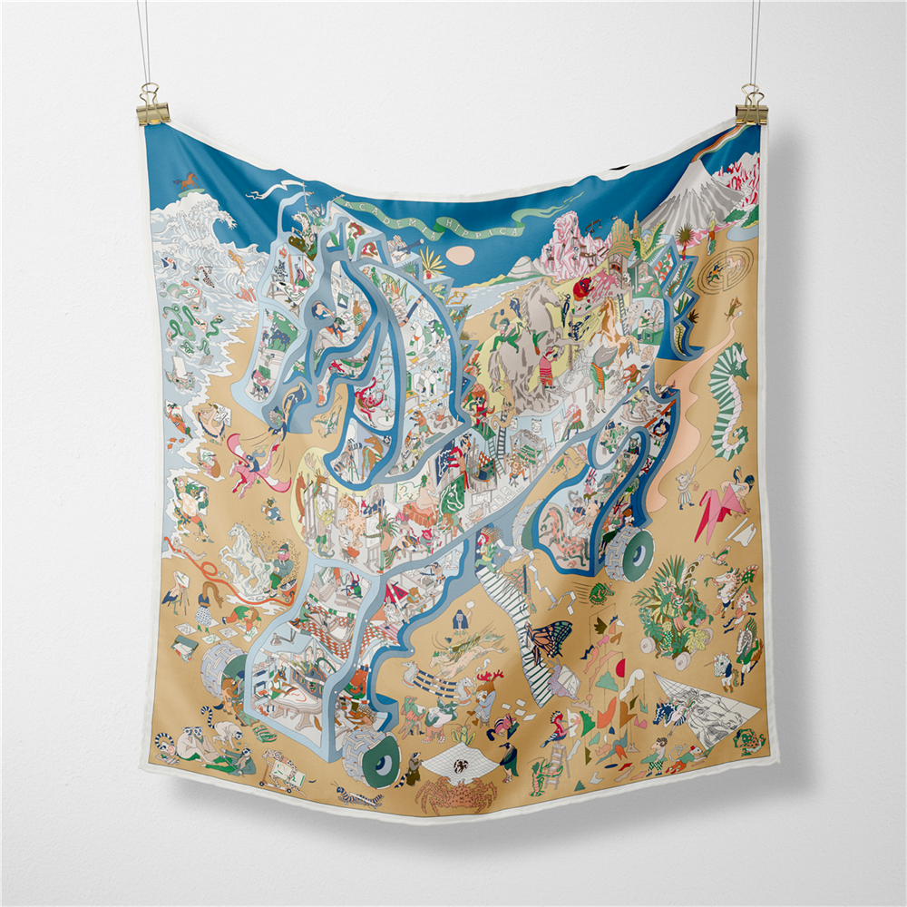 Twill Silk Scarf Woman Fashion - đánh giá và giá Silk Tie Woven