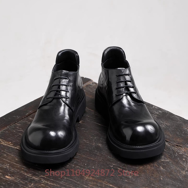 Luxury Fashion Round Toe Derby - đánh giá và giá Men'S Formal Style