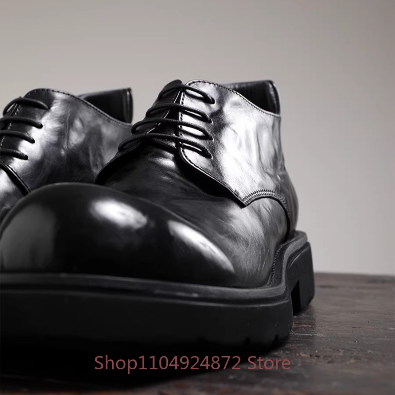 Luxury Fashion Round Toe Derby - đánh giá và giá Men'S Formal Style