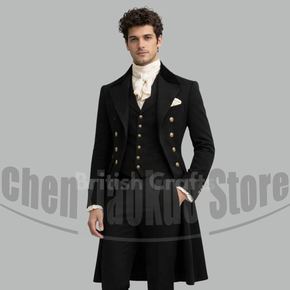Black Men Victorian Tailcoat 3 - đánh giá và giá Victorian Men'S Formal Wear