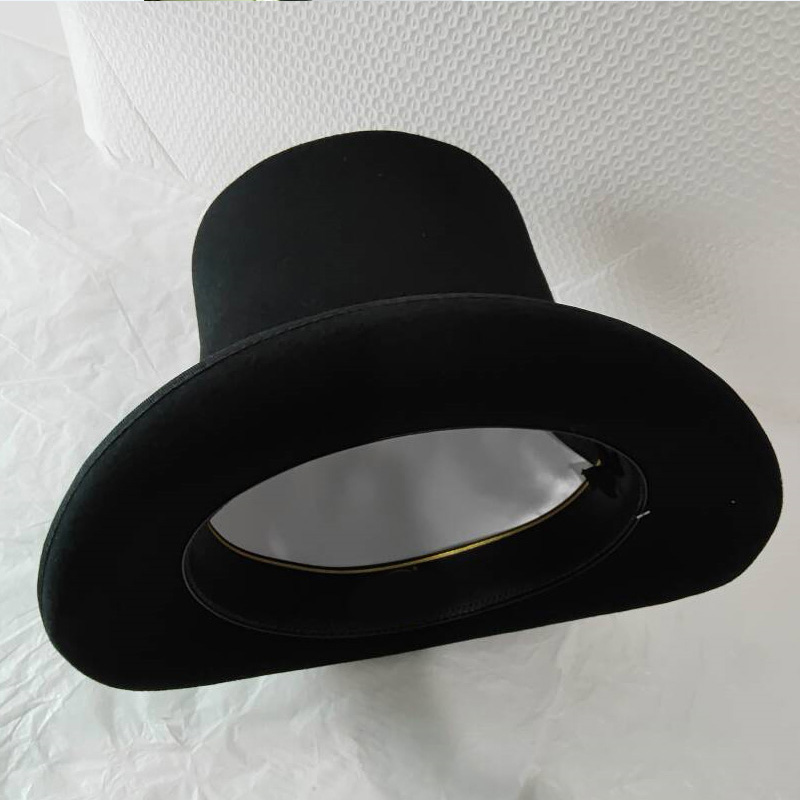 Black 25cm Wool Felt High Top  - đánh giá và giá Victorian Men'S Formal Wear