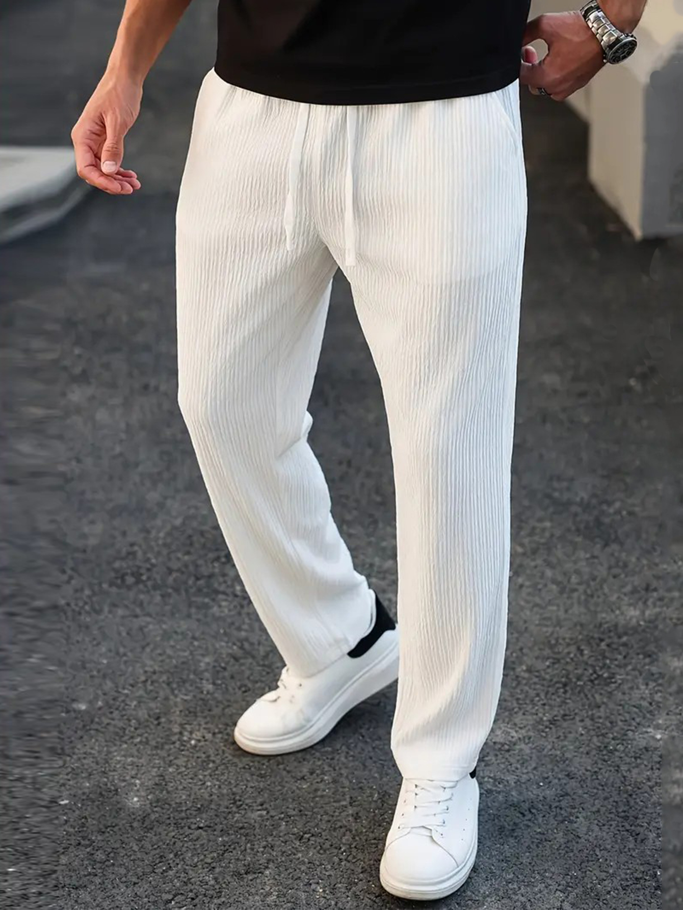 Men's Solid Color Pocket Strip - đánh giá và giá Men'S Formal Style