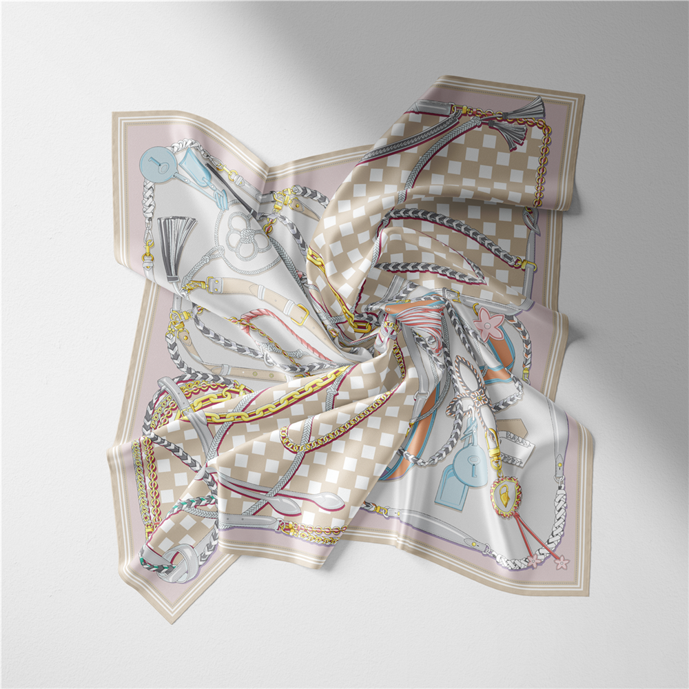 Twill Silk Scarf Woman Digital - đánh giá và giá Silk Tie Woven