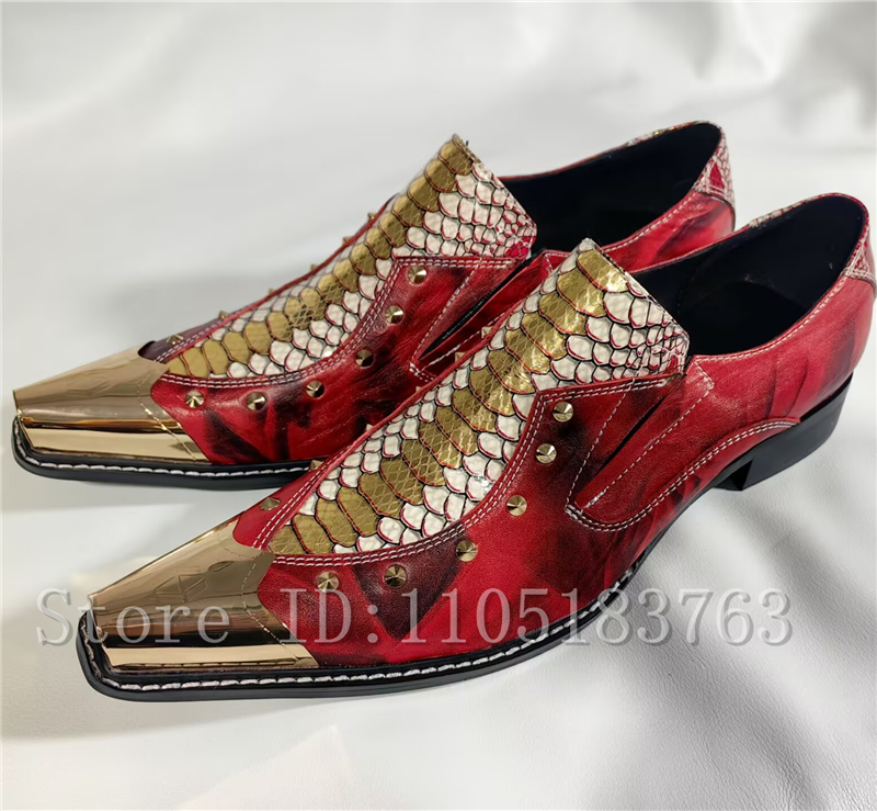 Baroque Style Red Snake Print  - đánh giá và giá Men'S Formal Style