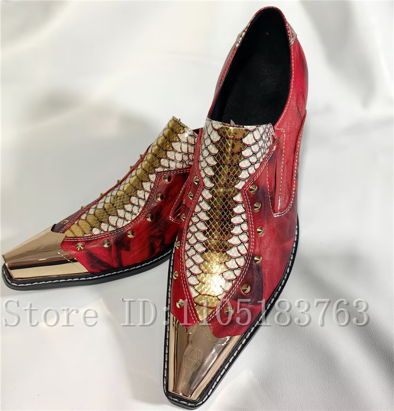 Baroque Style Red Snake Print  - đánh giá và giá Men'S Formal Style