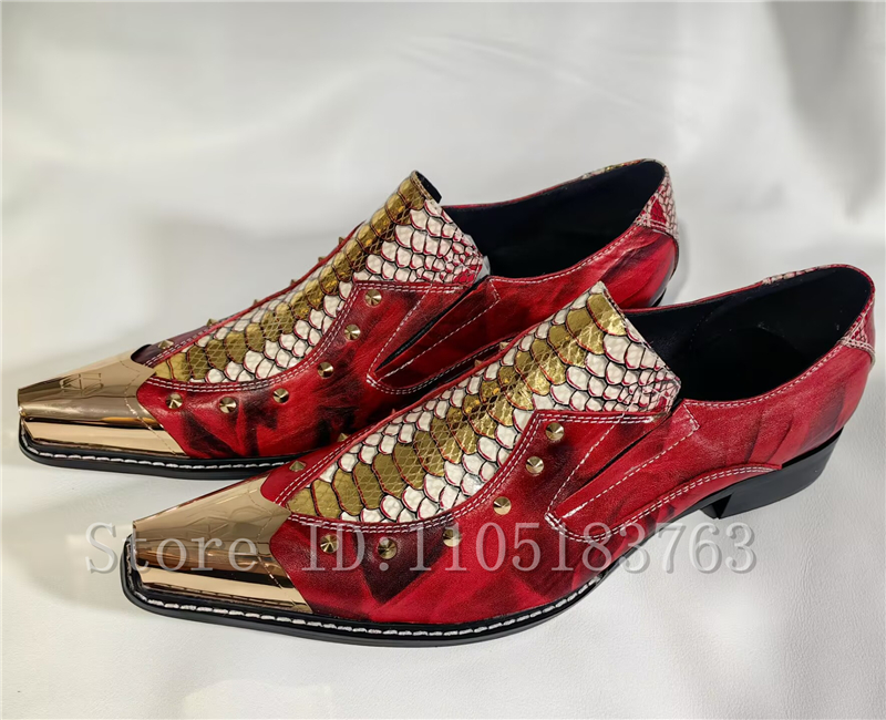 Baroque Style Red Snake Print  - đánh giá và giá Men'S Formal Style