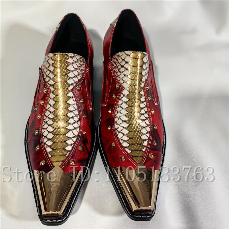 Baroque Style Red Snake Print  - đánh giá và giá Men'S Formal Style