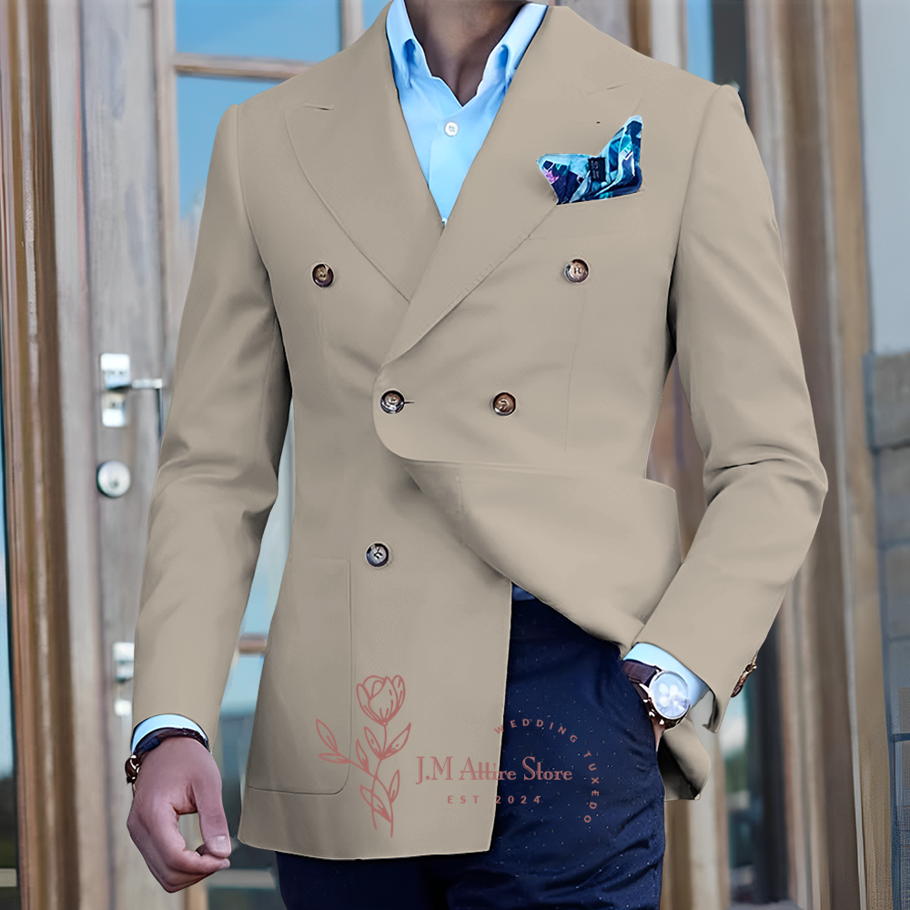 Elegant white men's suit jacke - đánh giá và giá Men Formal Wear For Dinner